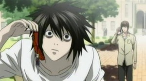Death Note L Hold Phone